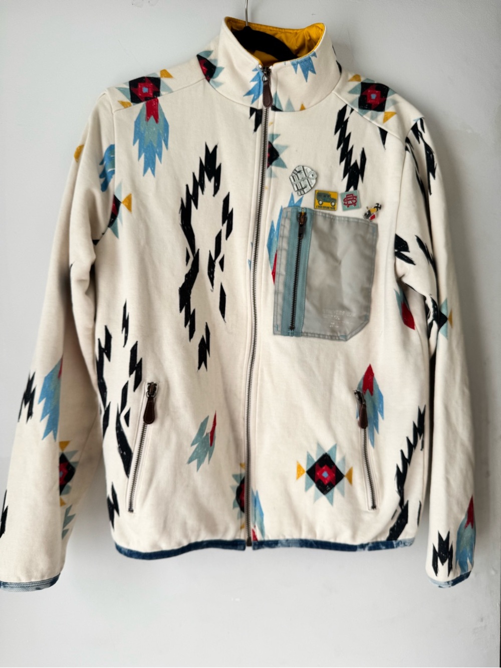 Strivers row Aztec Print Jacket. Rare. Size S. Lined.